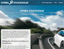 Tablet Screenshot of hyrbilistockholm.se